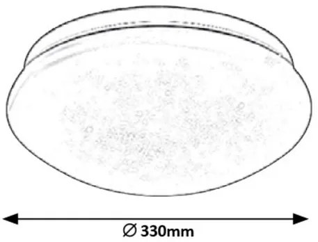 Rabalux LED prisadené stropné svietidlo Lucas 18W | 1140lm | 4000K | IP20 | 33cm - kruhové biele