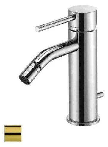 Paffoni - Bidetová batéria + odtok LIGHT kartáčované zlato