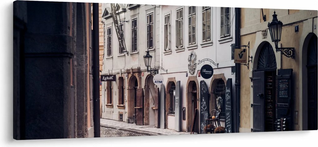 Obraz - Pražská ulička (120x50 cm)