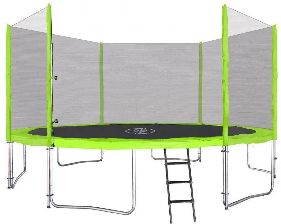 Záhradná trampolína RAMIZ SKY 12FT/366 cm - zelená