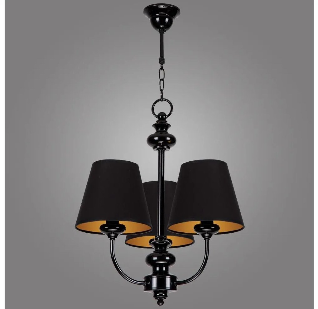 Kemar LR/3/BM - Luster na reťazi LABRADO 3xE14/60W/230V