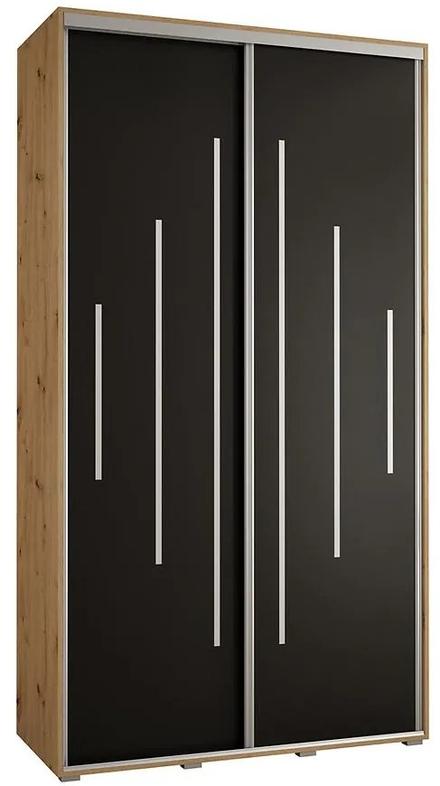 Skriňa 45 Canaris 12 140 artisan/čierna/silver