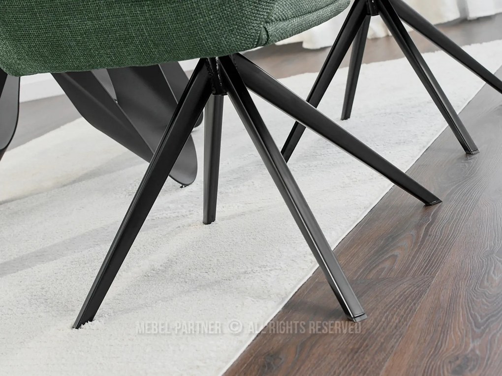 Stolička Marge (zelená + čierna). Akcia -22%. Vlastná spoľahlivá doprava až k Vám domov. 1111158