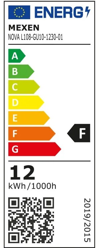 Mexen Nova, LED žiarovka GU10, 12W, teplá - 3000K, 1260 lm - L108-GU10-1230-01