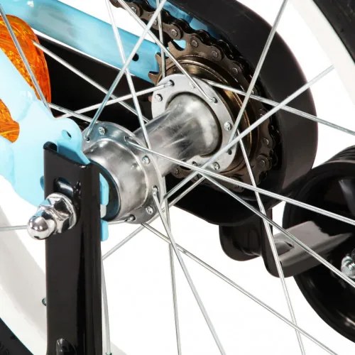 vidaXL Detský bicykel 16 palcový čierny a modrý-