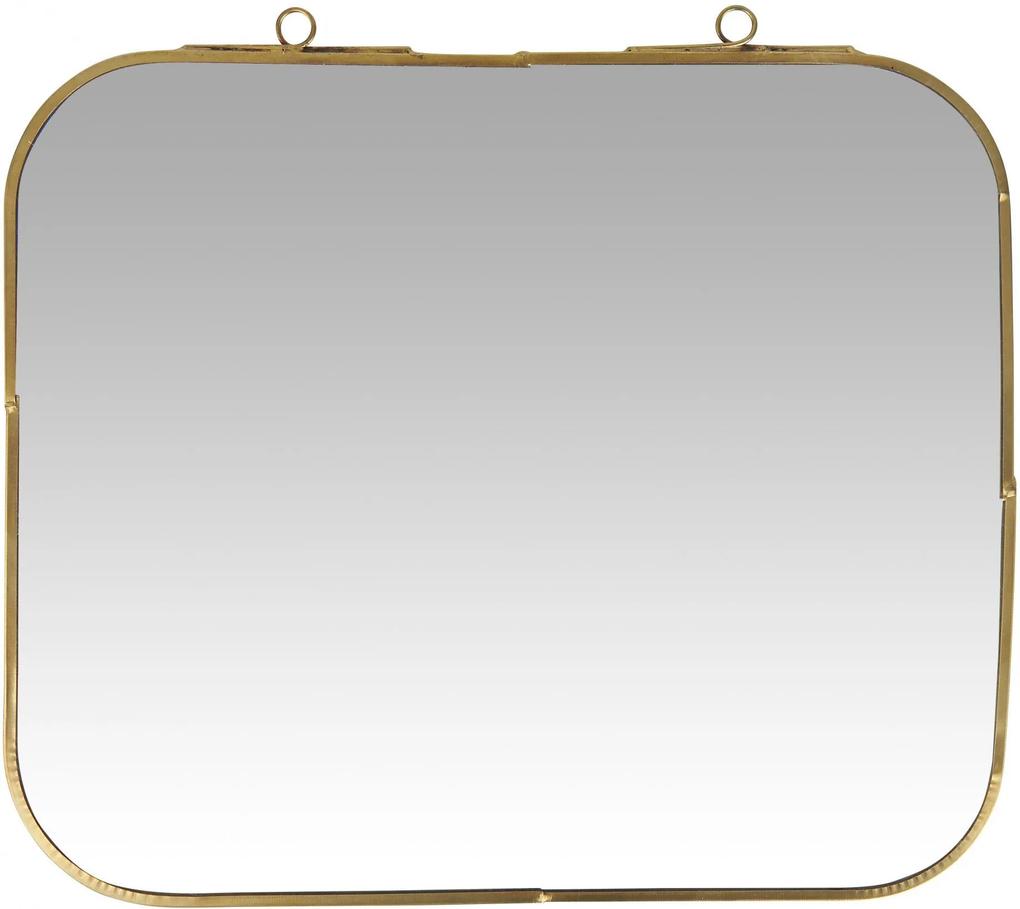 IB LAURSEN Nástenné zrkadlo v kovovom ráme Brass