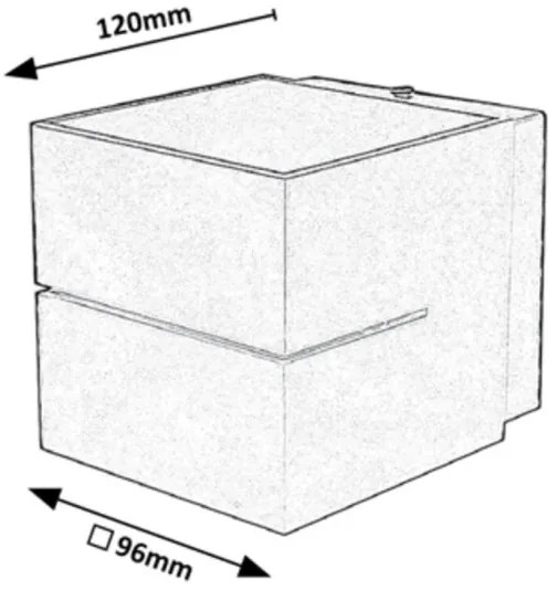 Rabalux 7019 - Nástenné svietidlo KAUNAS 1xG9/10W/230V šedá