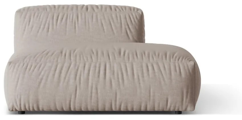 Béžový modul pohovky (pravý roh) Martina – Micadoni Home