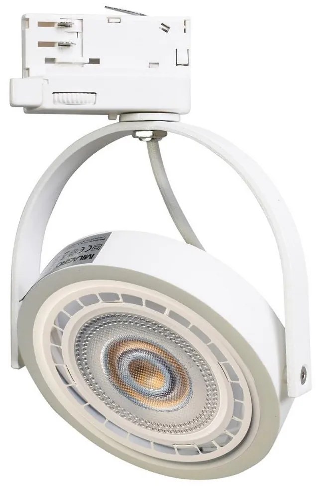 Bodové svietidlo do lištového systému LUGAR AR111 1xGU10/25W/230V biela