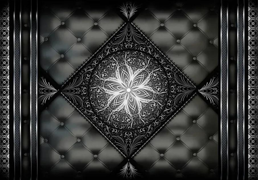 Manufakturer -  Tapeta Black quilted leather ornament