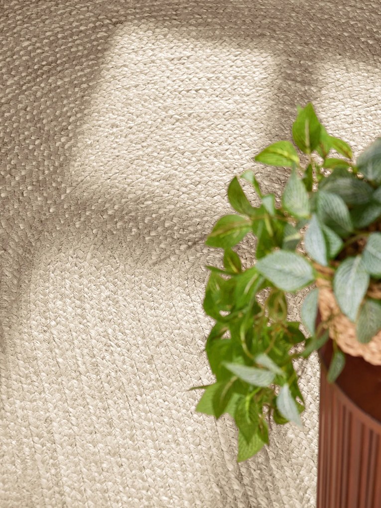 Kusový koberec Jute Braided 106007 Ivory ovál, 160x230 ovál, béžová, chodba / predsieň, Hanse Home