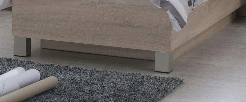 Posteľ Mega 160, 90x200 cm, dub sonoma