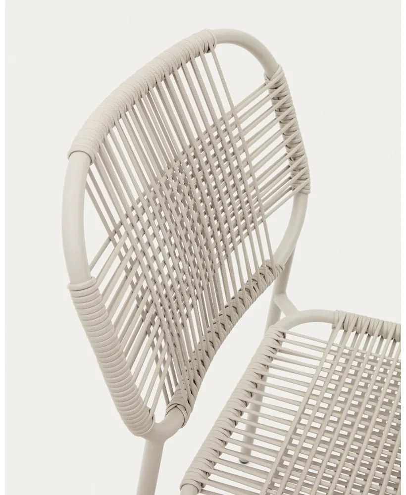 Béžová kovová záhradná stolička Talaier – Kave Home