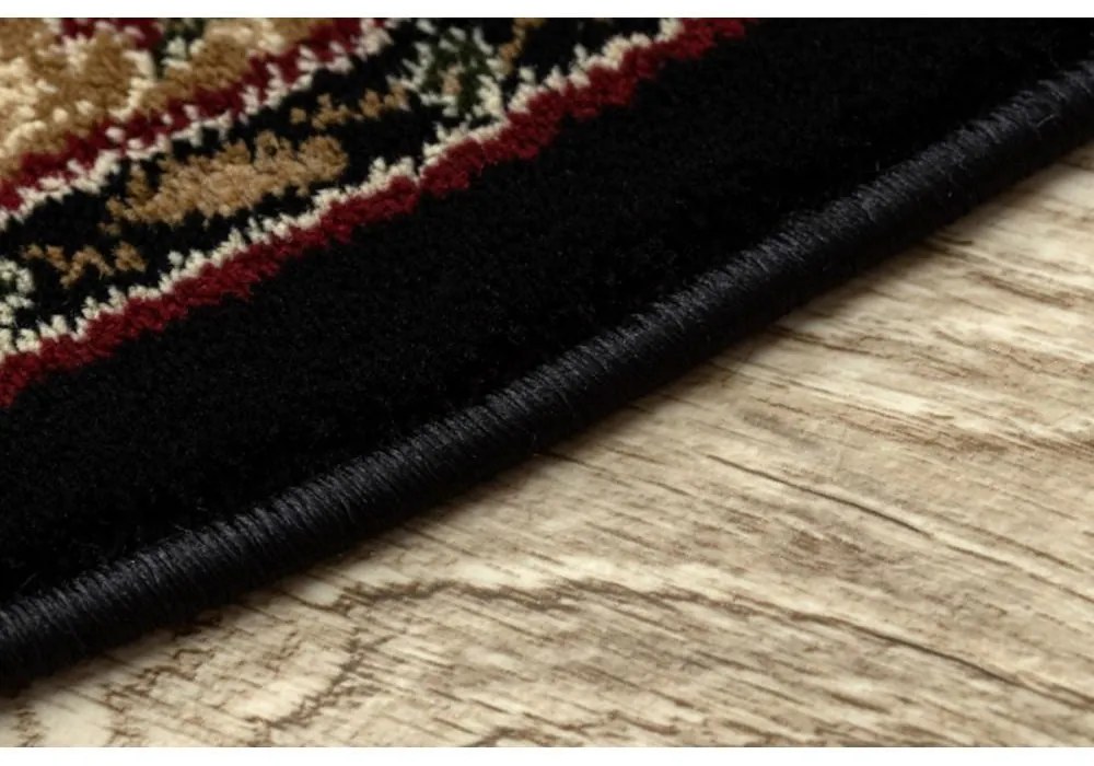 Kusový koberec Agas čierny ovál 150x250cm