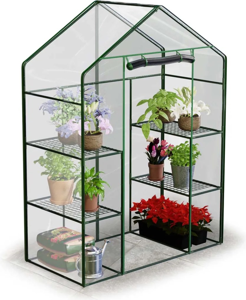 Skleník dve police 140 x 71 x 195 cm Plonos 4922