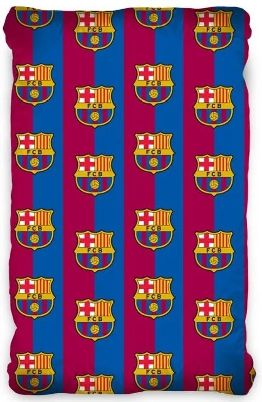 Carbotex · Bavlnené prestieradlo / plachta FC Barcelona - 100% bavlna - 90 x 200 + 25 cm - Oficiálny produkt FC Barcelona