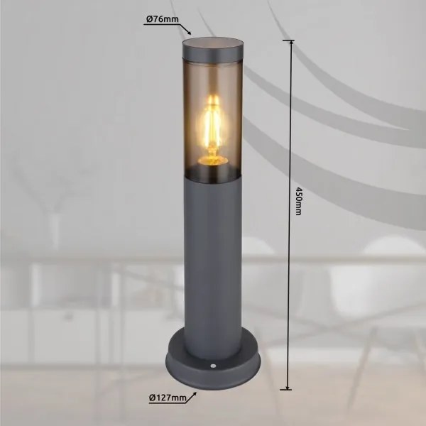 Globo 3158SA - Vonkajšia lampa BOSTON 1xE27/23W/230V 45 cm IP44