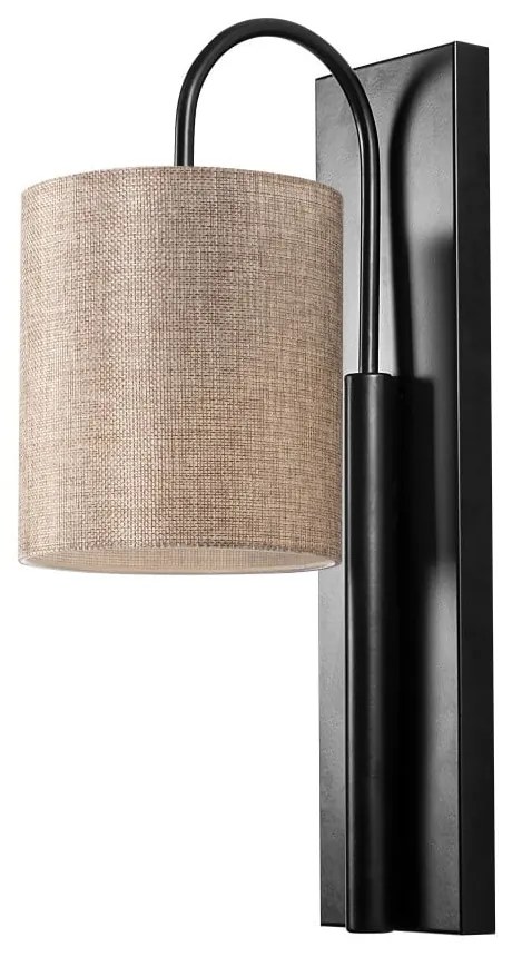 Čierne/béžové nástenné svietidlo Baston – Opviq lights