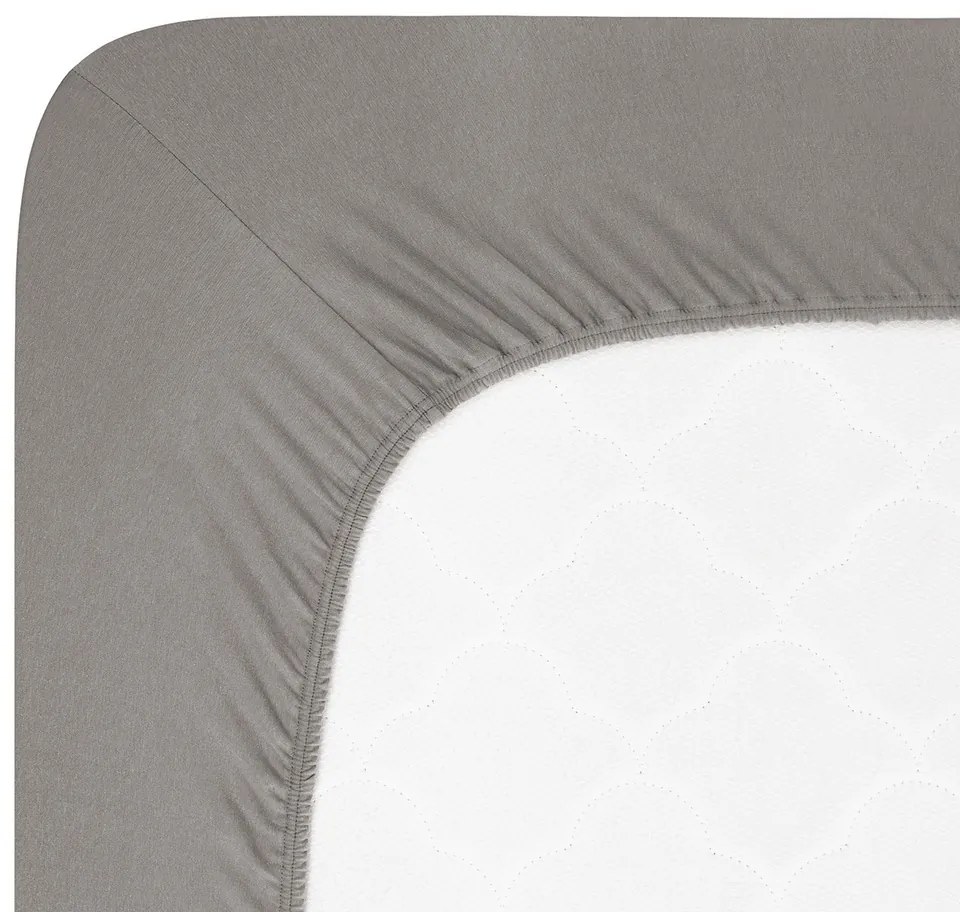 4Home jersey prestieradlo Luxury antracit, 90 x 200 cm