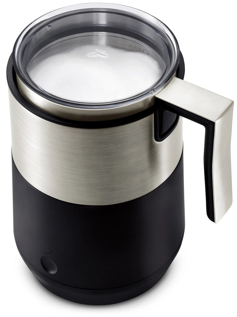 Indukčný napeňovač mlieka, čierny