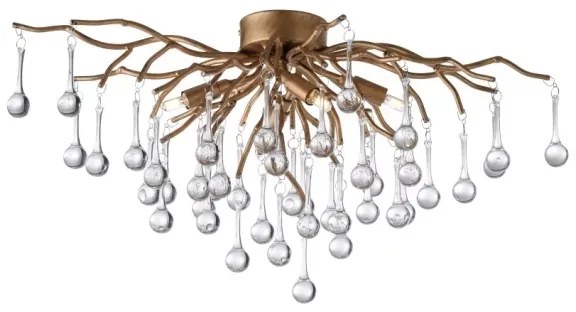 Paul Neuhaus 8090-11 - Prisadený luster ICICLE 4xG9/40W/230V 30x60 cm mosadz