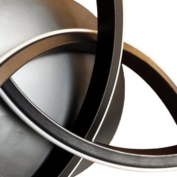 LED Stmievateľné stropné svietidlo LED/70W/230V 3000-6500K čierna +diaľkové ovládanie