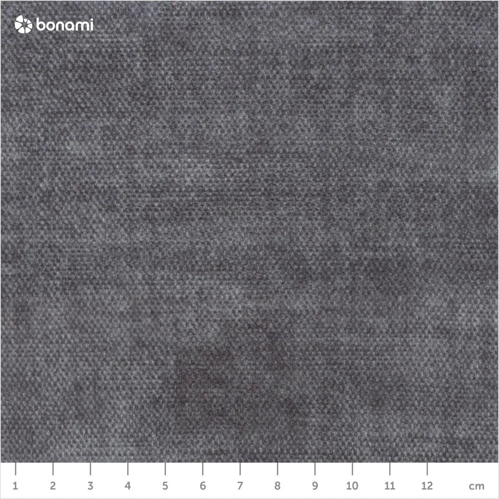 Tmavosivá čalúnená dvojlôžková posteľ s úložným priestorom s roštom 180x200 cm Jade – Bobochic Paris