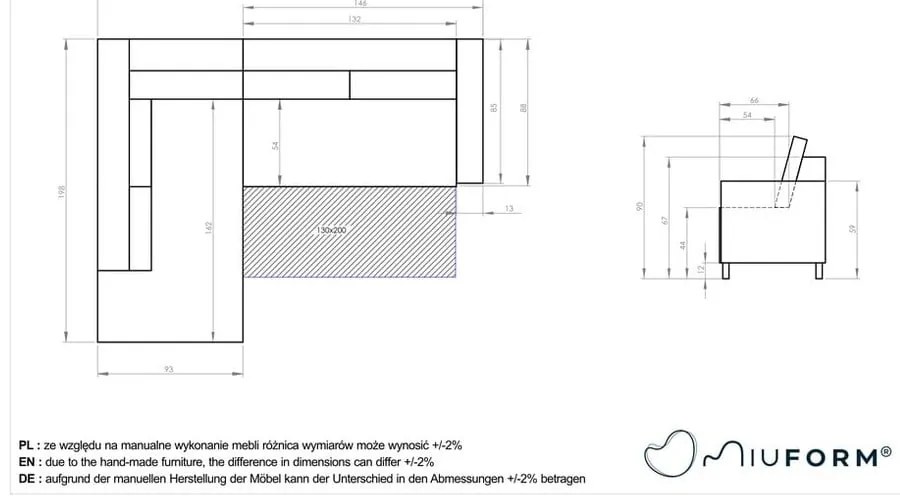 Tyrkysovomodrá zamatová rozkladacia rohová pohovka Miuform Stylish Stan L, ľavý roh