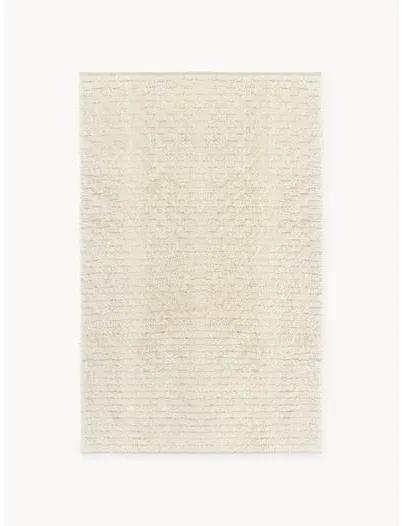 Ručne tkaný vlnený koberec's vysokým vlasom Octavia