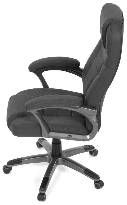 Kancelárske kreslo DEXTER — látka, sivá