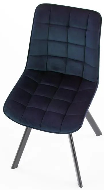 Jedálenská stolička SAM – látka, viac farieb Modrá