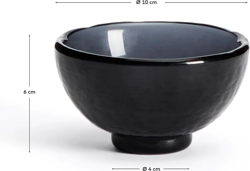 Modrá sklenená miska Sileia – Kave Home