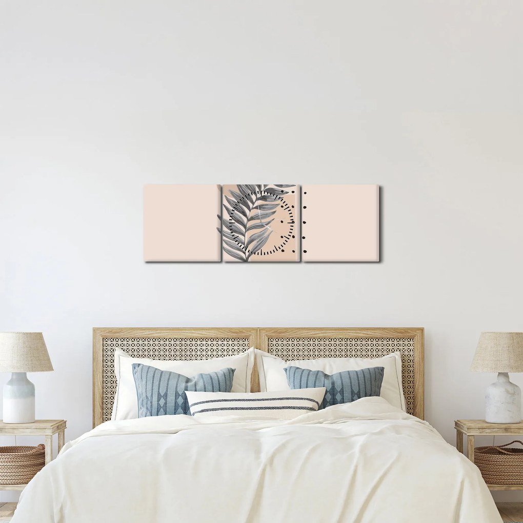 Obraz - Ilustrovaný list N⁰2 (s hodinami) (90x30 cm)