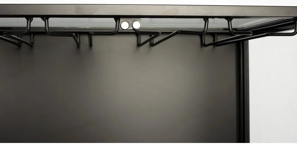 Čierna vinotéka z jedľového dreva na 10 fliaš, 52x103 cm Rob - White Label