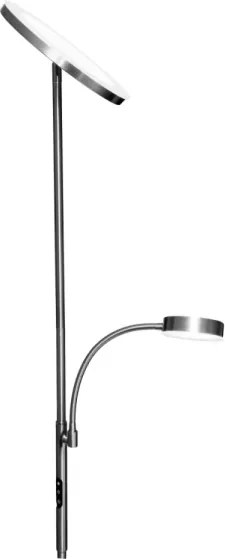 LED stmievateľná stojacia lampa NORA LED/25W/230V 2200/3000/4000K + LED/5W 3000K chróm + DO