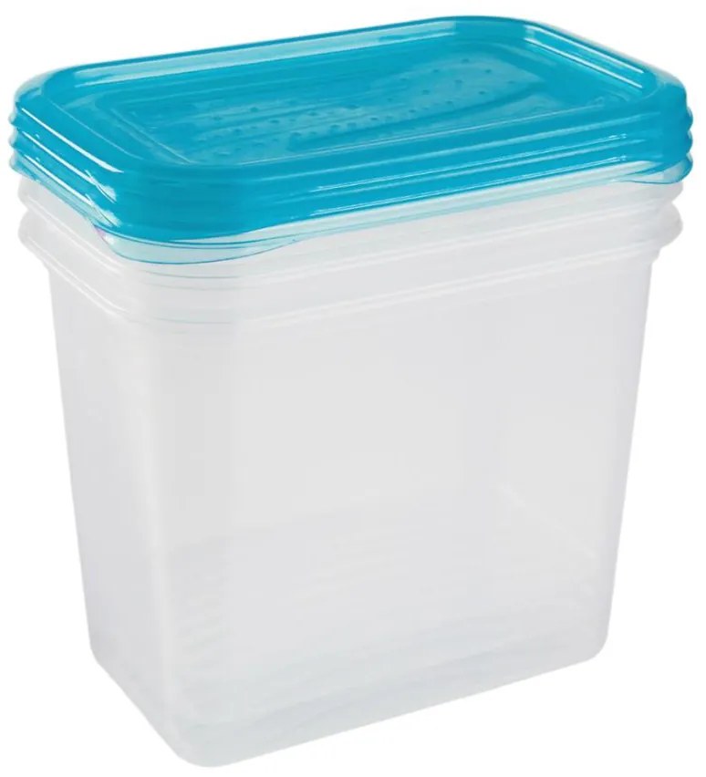 Sada dóz na potraviny - obdĺžnik 3x1l