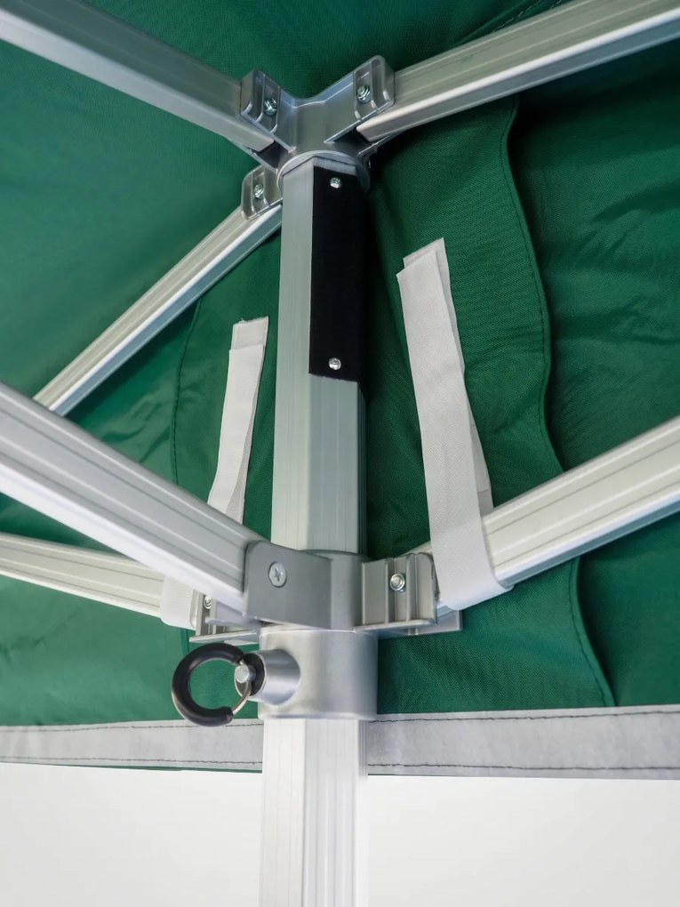 Rozkladací stan 5x5m - hliníkový hexagon profi, Zelená