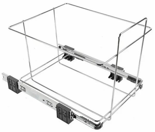 Vstavaný kôš na triedený odpad s rámom 12 + 12 l, sivá