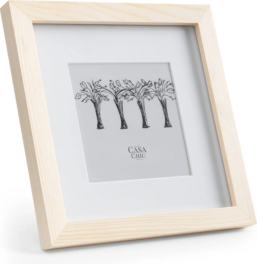 Casa Chic York, obrazový rám, štvorcový, 20 × 20 cm fotky, pasparta, sklo