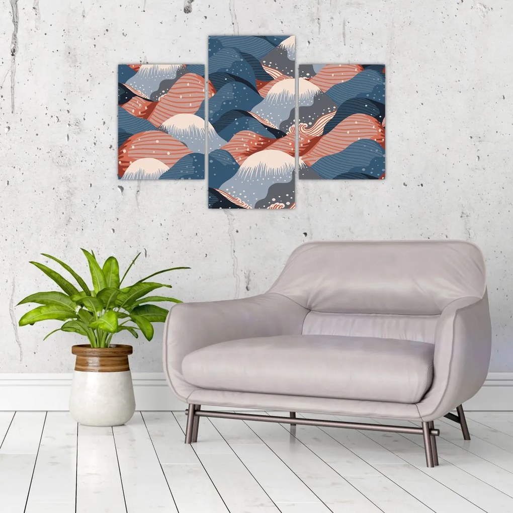 Obraz - Japonské vlny (90x60 cm)