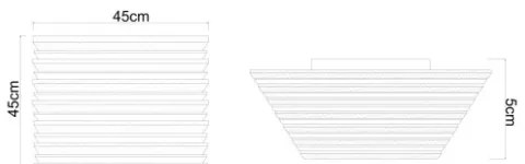 Globo 67347D2 - LED stropné svietidlo HAYDEN LED/30W/230V 3000K 45x45 cm