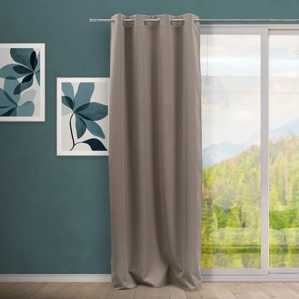 Hnedý záves 135x260 cm Quality – Casa Selección