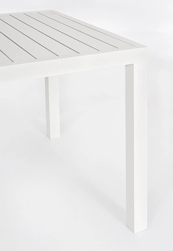 Záhradný stôl linde 150 x 80 cm biely MUZZA