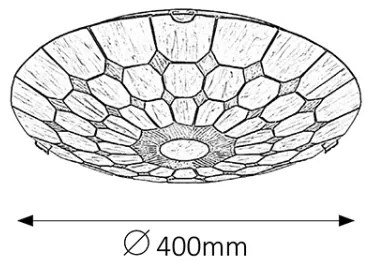 Brilagi - Tiffany vitrážové stropné svietidlo DORAN 2xE27/60W/230V