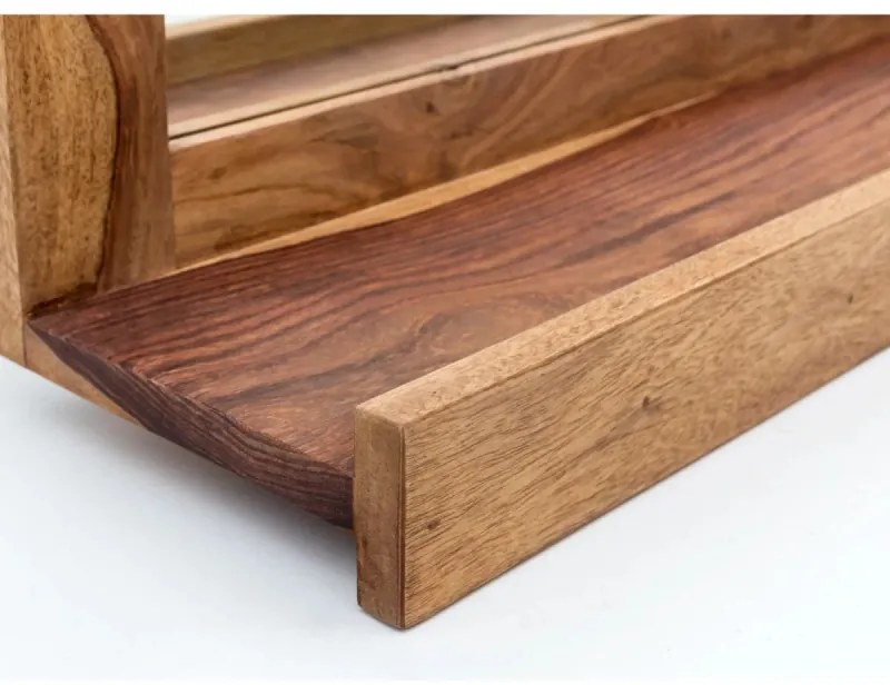 furniture-nabytek.cz - Masívny kúpeľňový set Lagos, 5-dielny, lakovaný palisander, hnedý