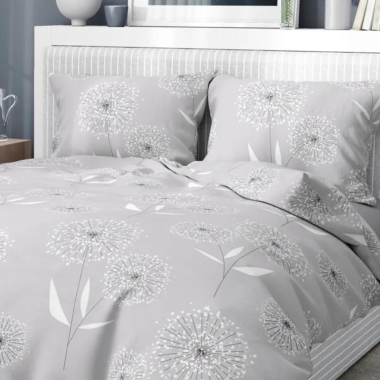 Goldea bavlnené posteľné obliečky - vzor 1008 púpavy 140 x 200 a 70 x 90 cm