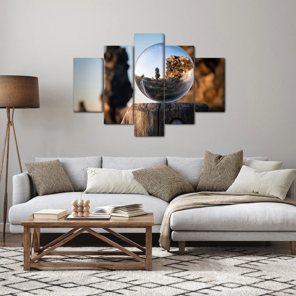 Obraz lupy a krajiny (150x105 cm)