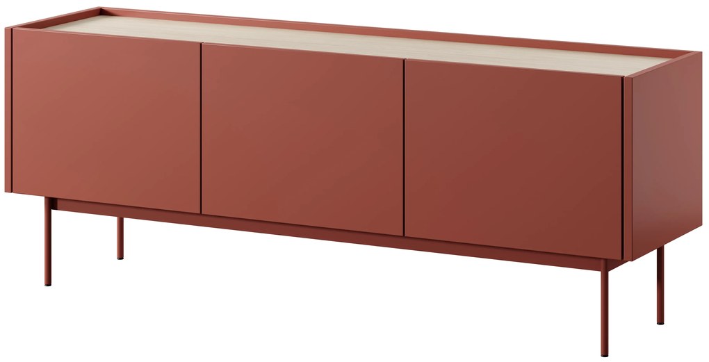 PIA Stolík pod TV Color - tehlová