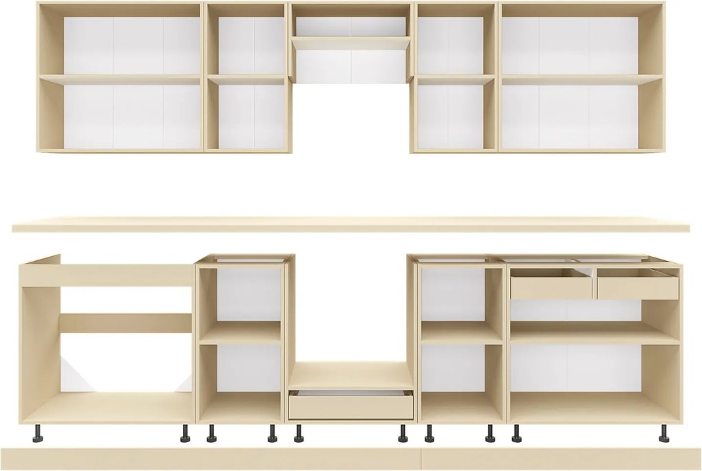 Kuchynská linka 300 FIJONA, dub wotan-wenge