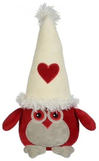 Zarážka za dvere Červená sovička 30 cm